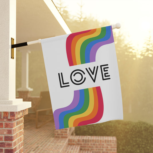 Love Rainbow Flag Gay Pride Celebrate LGBTQ Pride Love Rainbow Home and Garden Banner Rainbow Love Flag Lesbian Pride Home and Garden Rainbow Pride