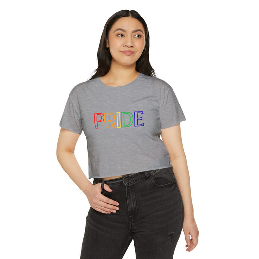 Rainbow Pride Block Letters Women's Festival Crop Top LGBTQ Pride Rainbow Crop Top Gay Pride Rainbow Top Lesbian Rainbow Crop Top Pride Rainbow Top