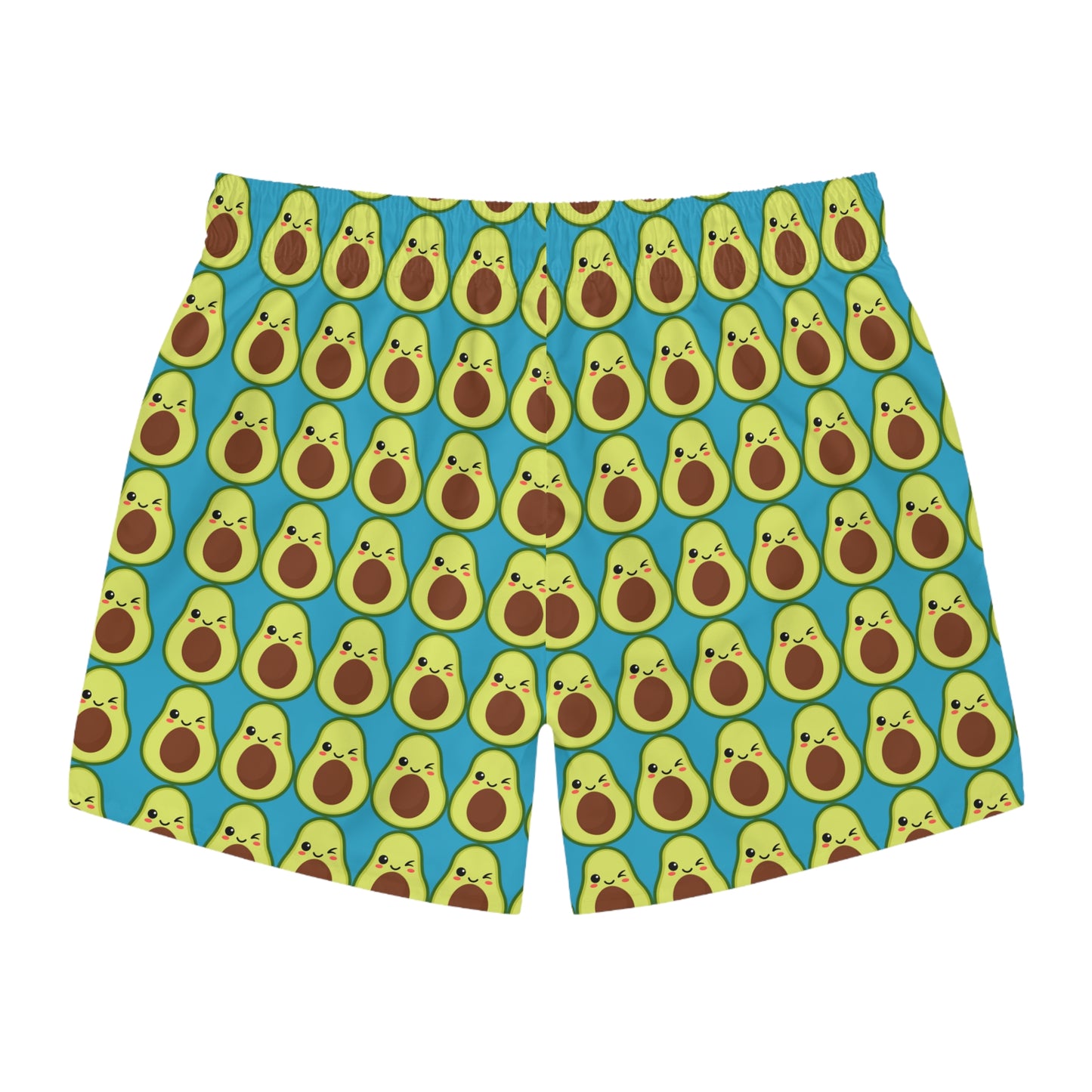 Teal avocado Swim Trunks Summer Fruity Men's Swim Apparel Trunks Swim Avocado Swim Gear Fun Summer swim trunks fruity n fun swim trunks