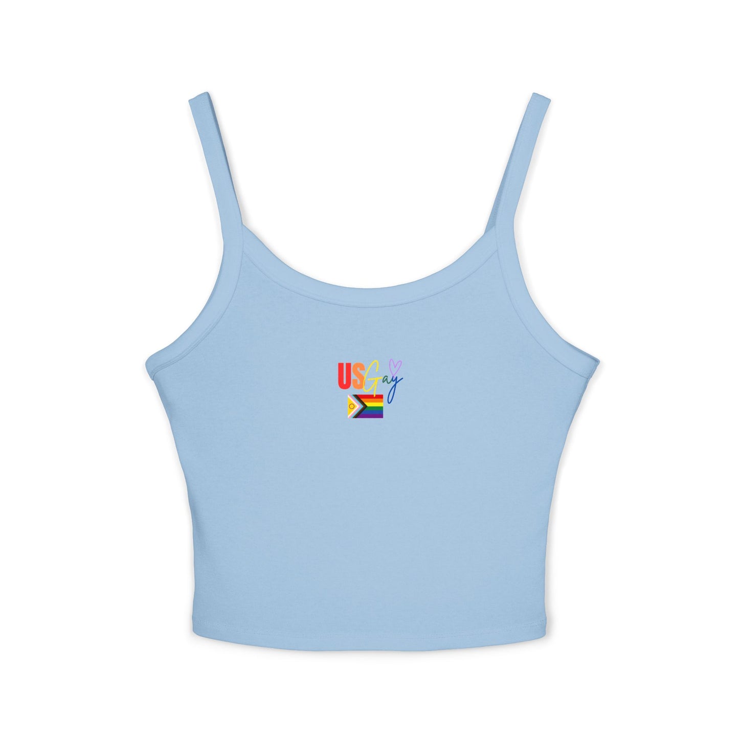 Bold & Brazen Pride Spaghetti Strap Tank – LGBTQ+ Festival Fashion, Colorful & Playful Summer Style