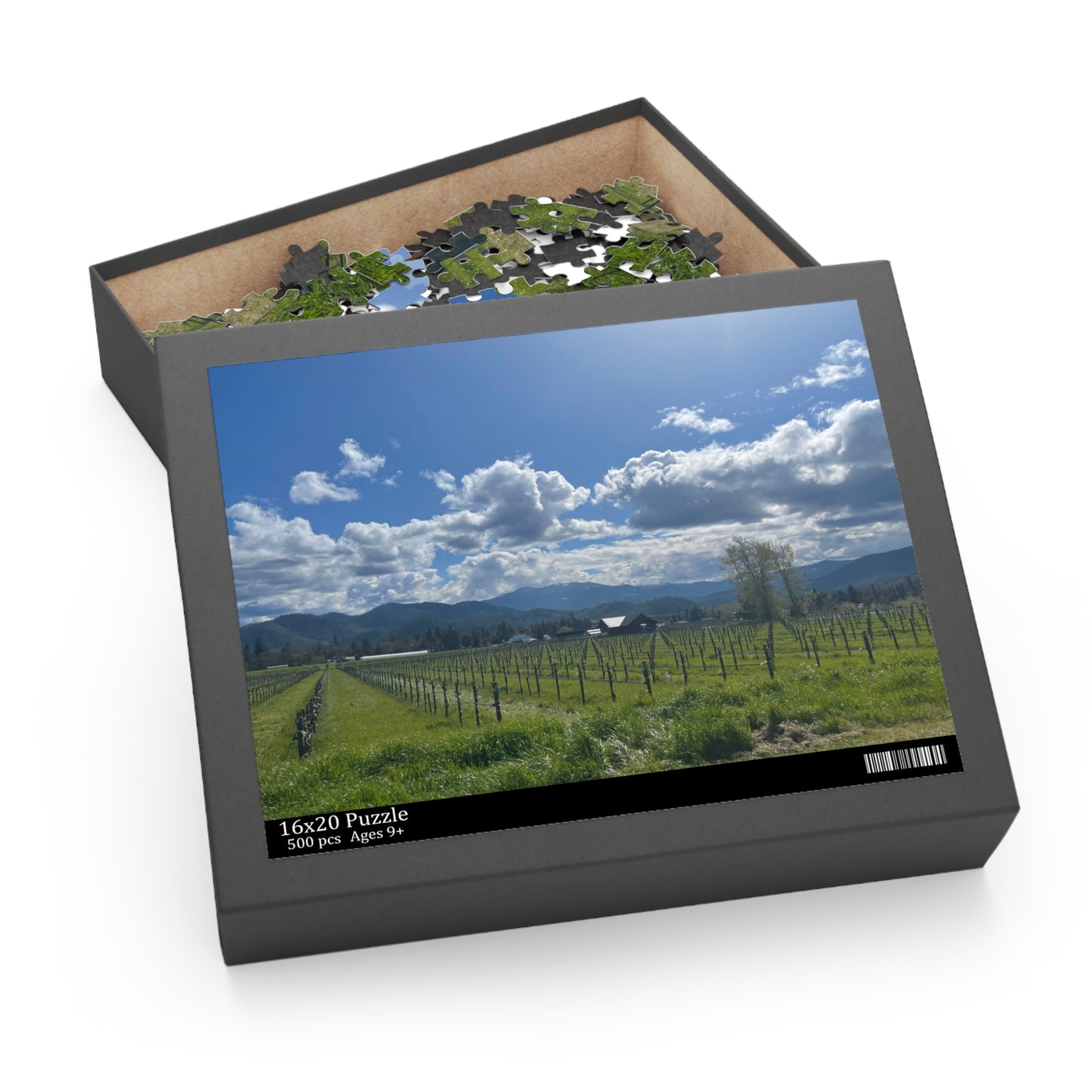 Applegate Valley wine Puzzle 120, 252, 500-Piece, Oregon Wine Country Puzzle, Southern Oregon Wine AVA Puzzle, Applegate Valley Puzzle