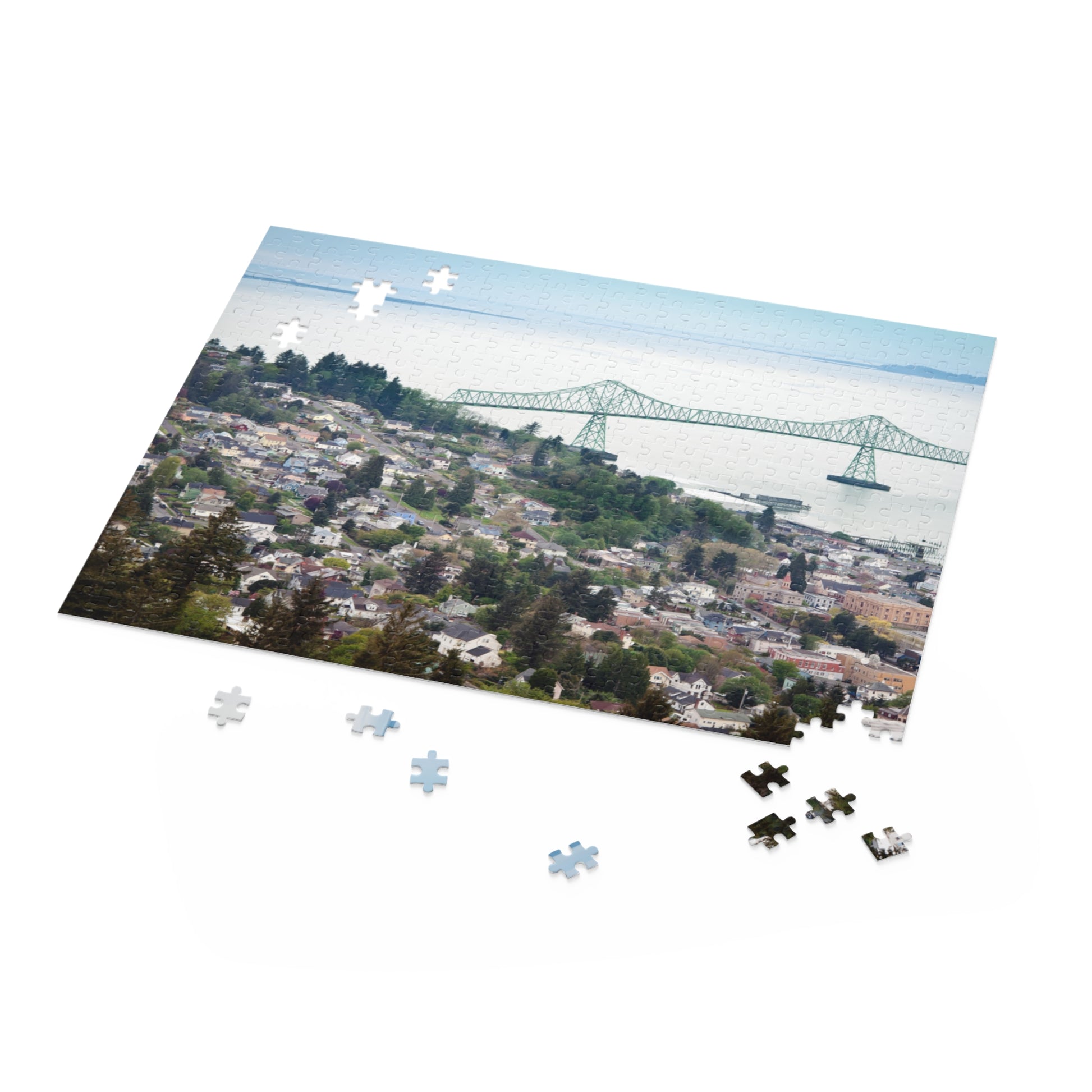 Astoria Oregon Bridge Puzzle (120, 252, 500-Piece), Astoria Bridge PNW Puzzle, Oregon Coast Gifts, Pacific Northwest Beach Puzzles Gift