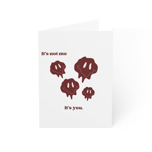 Anti Valentines Day Card It's Not me It's You Break up Card Funny Anti Valentine Day Stationary It's not me its you break up card anti Valentine’s Day