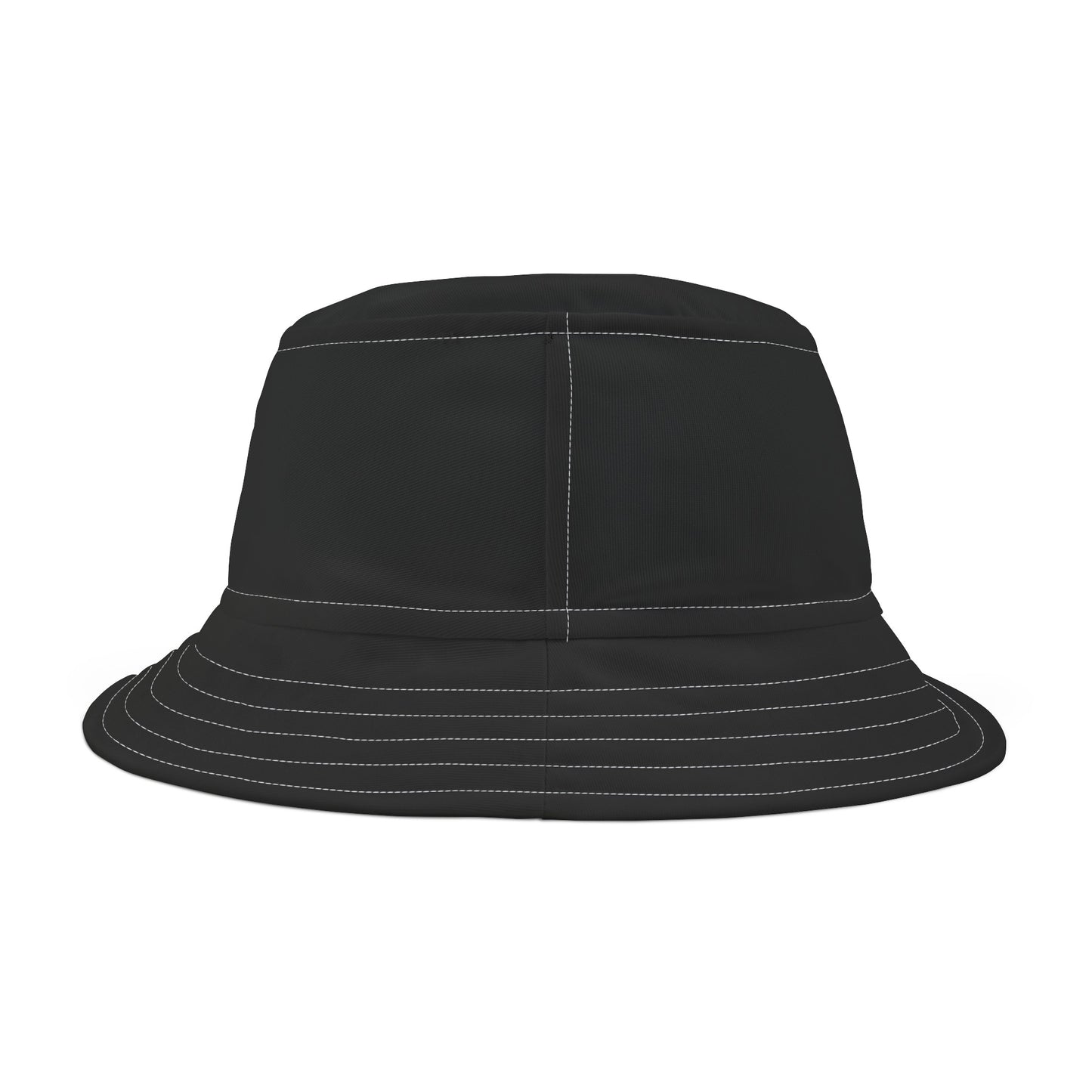 Back view Rainbow Pride Bucket Hat Block Letters Black Bucket Hat Rainbow Pride LGBTQ Pride Hat Bucket Rainbow Letters Pride Bucket Hat Lesbian Pride Hat Rainbow