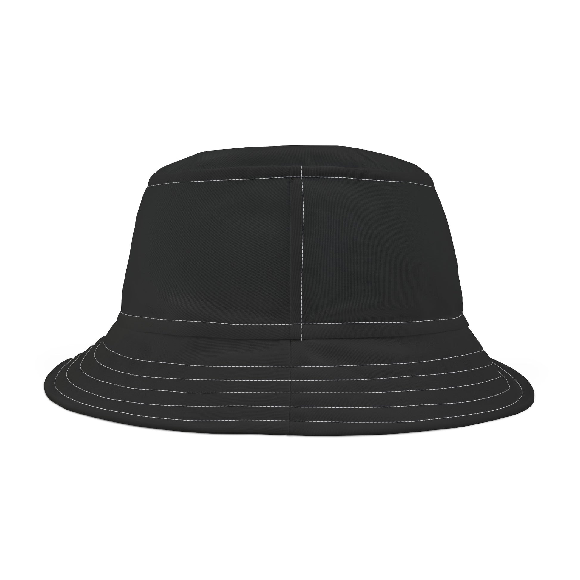 Back view Rainbow Pride Bucket Hat Block Letters Black Bucket Hat Rainbow Pride LGBTQ Pride Hat Bucket Rainbow Letters Pride Bucket Hat Lesbian Pride Hat Rainbow