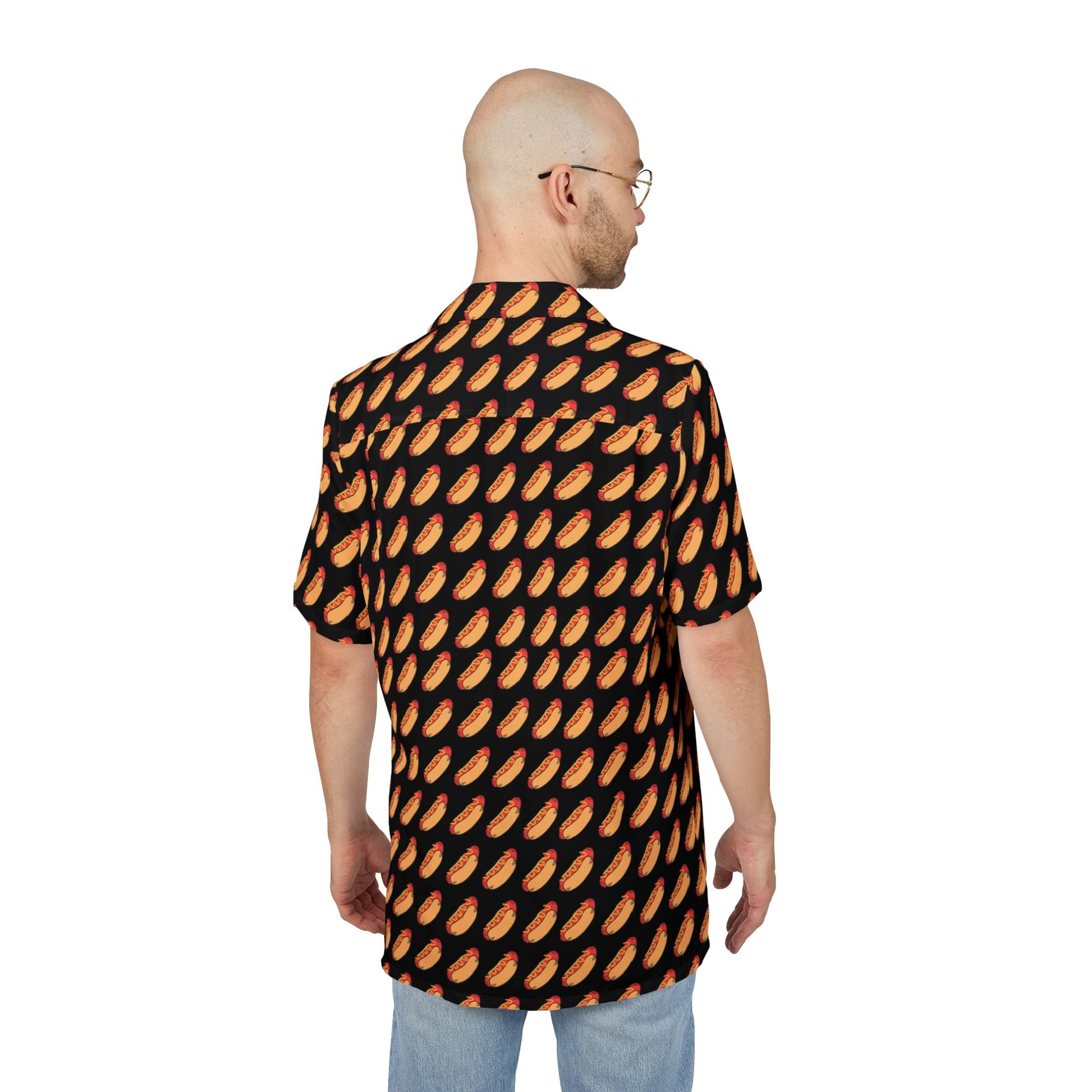 Fun Hot Dog Hawaiian Shirt 4th of July Apparel Food