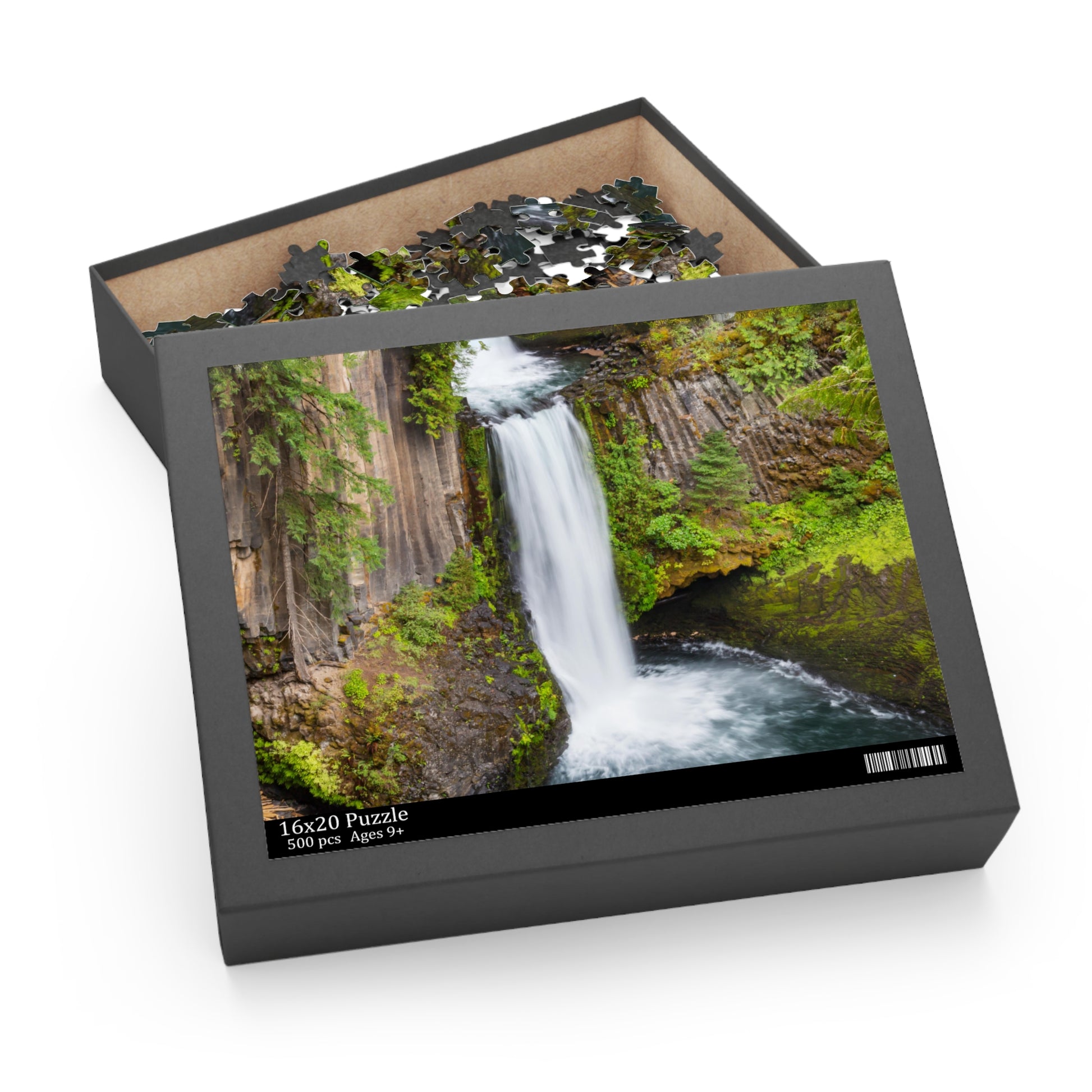 Tokatee falls Oregon PNW Puzzle 120, 252, 500-Piece, Pacific Northwest Waterfalls Puzzle, Tokatee Falls Oregon Puzzle Umpqua River