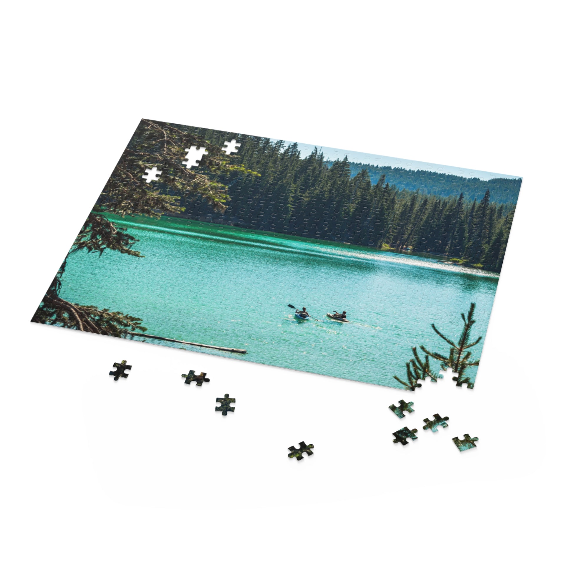 Mountain Lake Puzzle Pacific Northwest Alpine Lake Puzzle Cascade Lakes Kayak Puzzle PNW Gifts and Puzzles Oregon Mountain Puzzle PNW Gifts