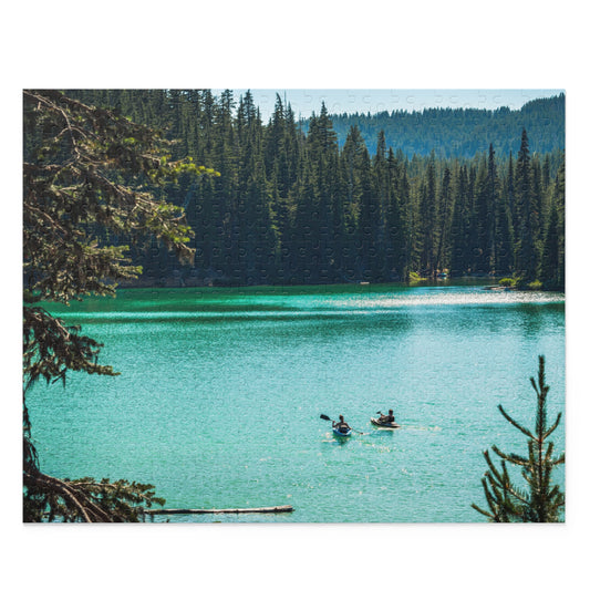 Mountain Lake Puzzle Pacific Northwest Alpine Lake Puzzle Cascade Lakes Kayak Puzzle PNW Gifts and Puzzles Oregon Mountain Puzzle PNW Gifts
