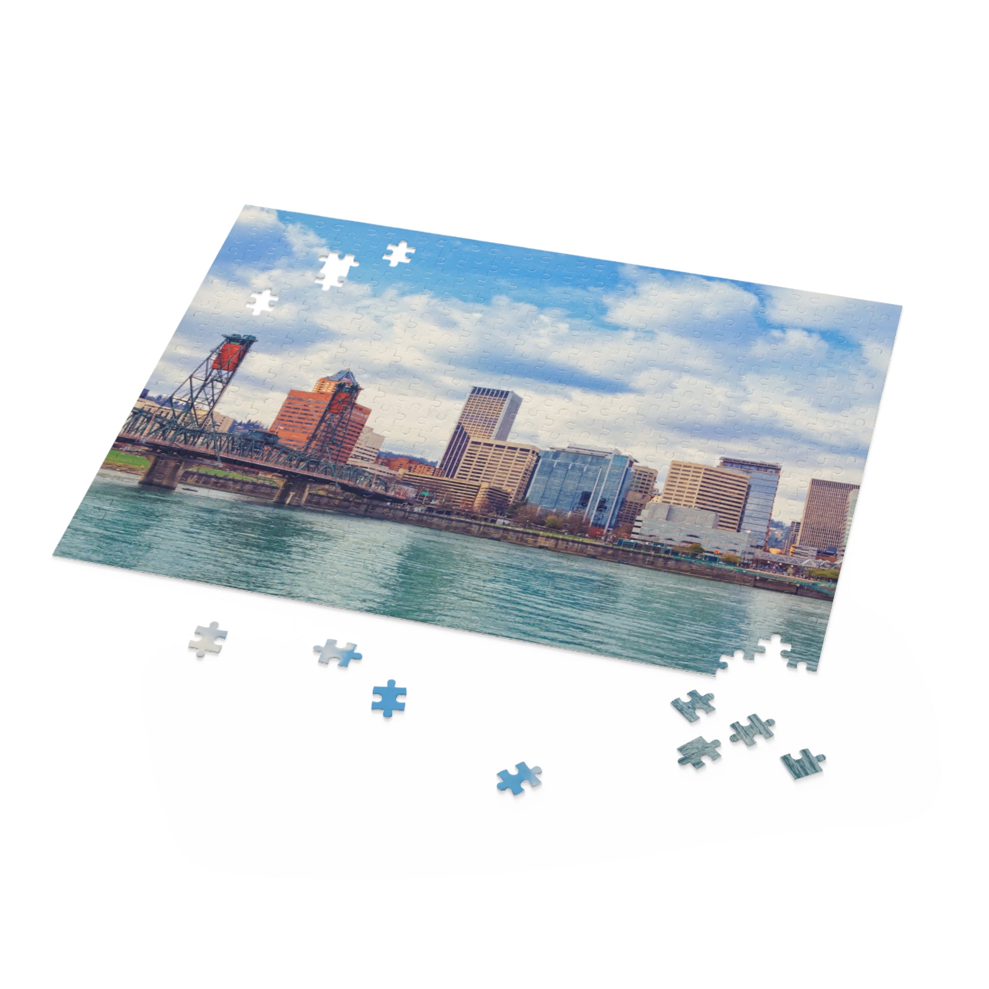 Portland Oregon Puzzles Christmas Gift Oregon Downtown Portland Willamette River Puzzle Christmas Gift Home Portland Oregon Gifts PNW