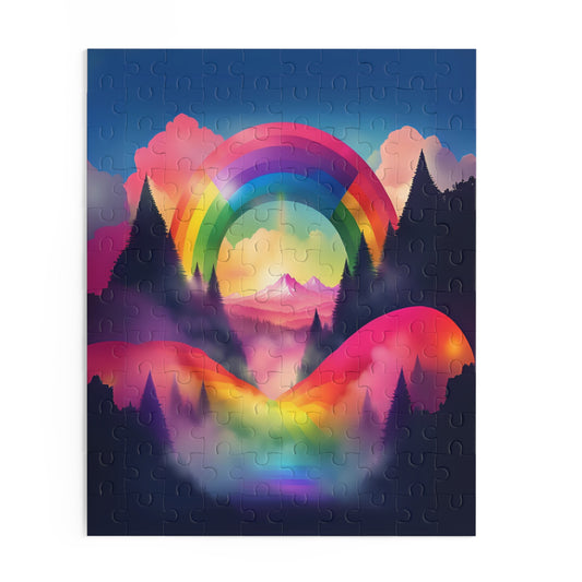 Pride Puzzles PNW Oregon Celebrate love dreamy rainbow home decor