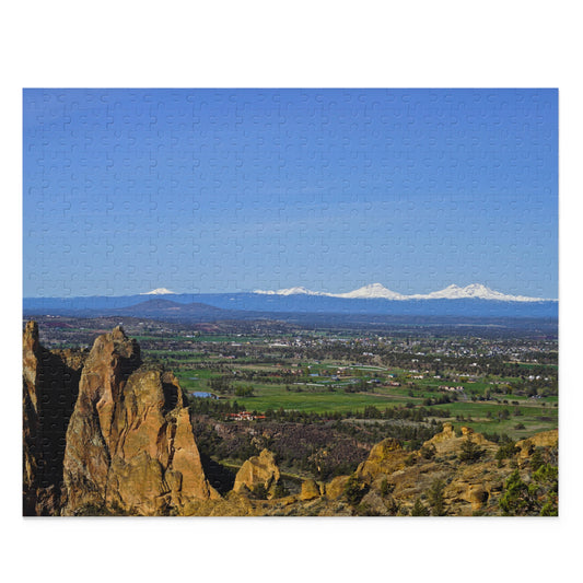 Central Oregon Puzzle (120, 252, 500-Piece), Smith Rock Three Sisters Oregon Puzzle, Central Oregon Gifts, Cascade Mountains Puzzle Bend OR