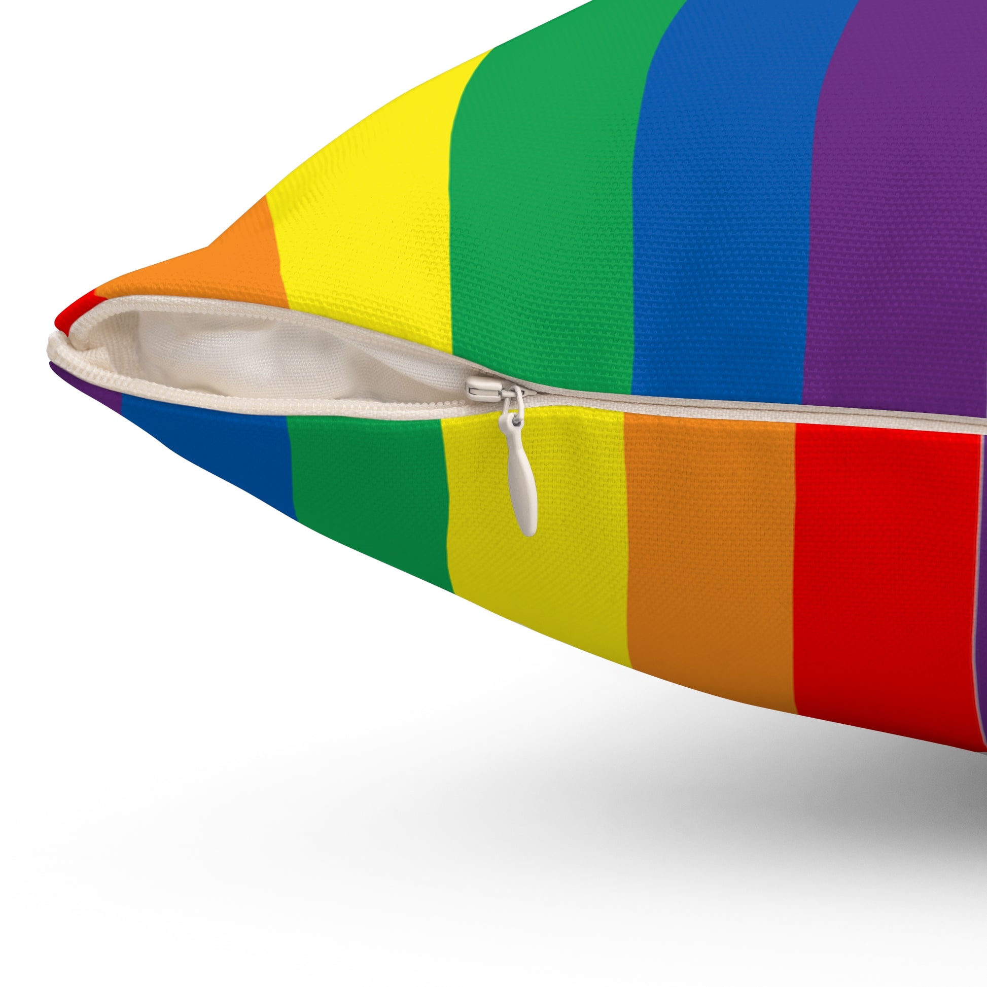 Rainbow Throw Pillow Gay Pride Home Decor Rainbow Throw Pillow LGBTQ Pride Home Decor Rainbow Pillow Throw Rainbow Pride Decor Pillow LGBTQ side view 