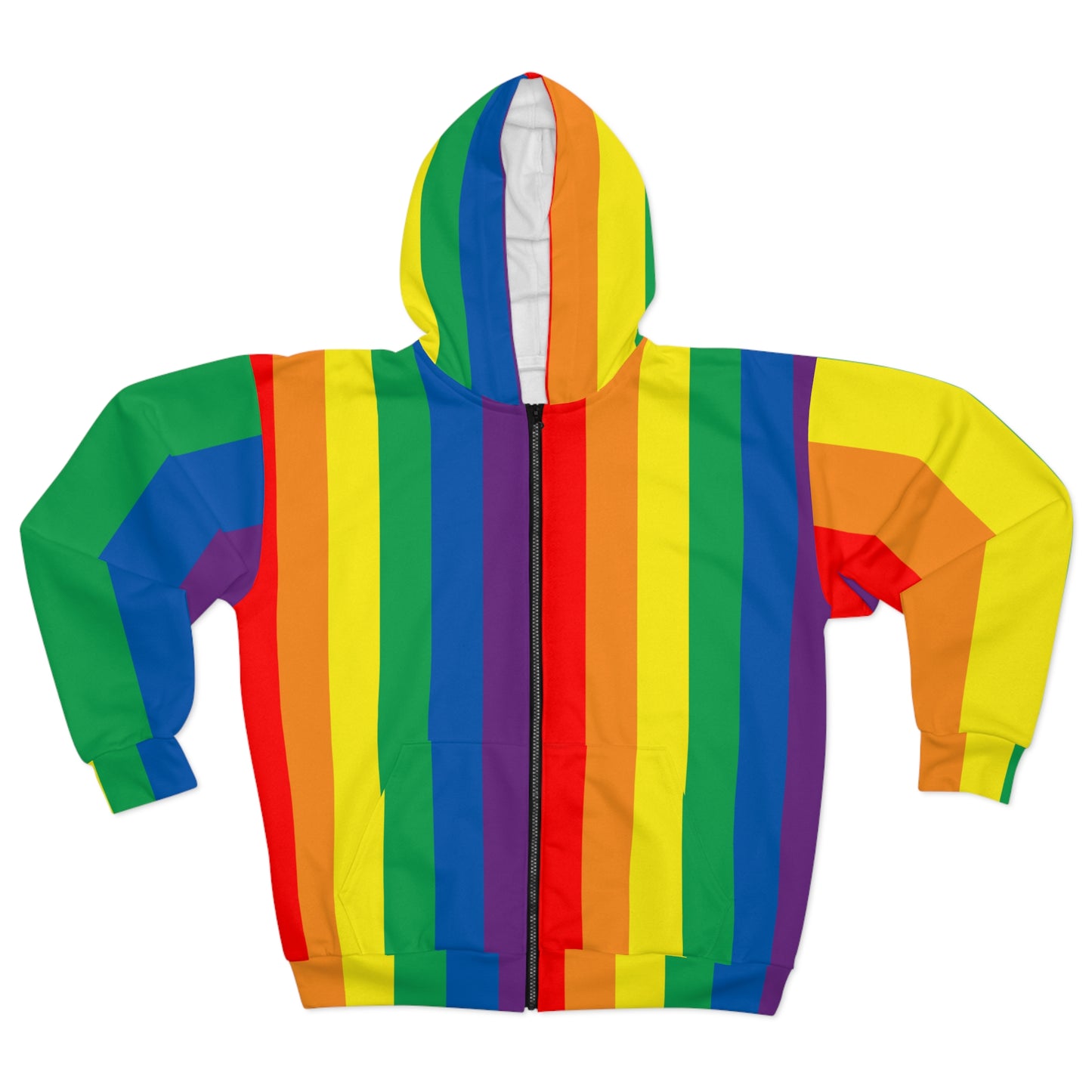 Rainbow Unisex Zip Hoodie LGBTQ Rainbow Pride Hoodie Gay Pride Hoodie Rainbow Sweatshirt Zip up Rainbow Hoodie LGBTQ Pride Sweatshirt Hoodie