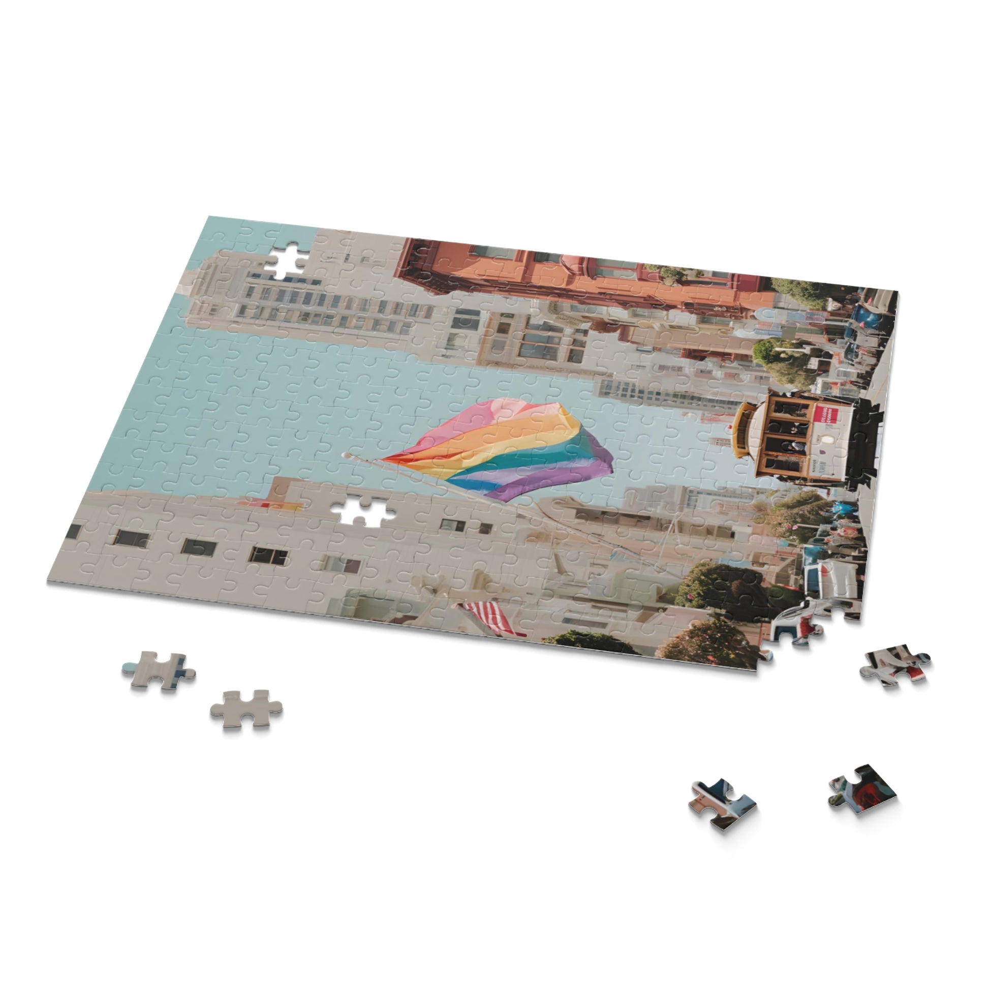 LGBTQ Pride Puzzles City Collection Home Decor SF California Pride