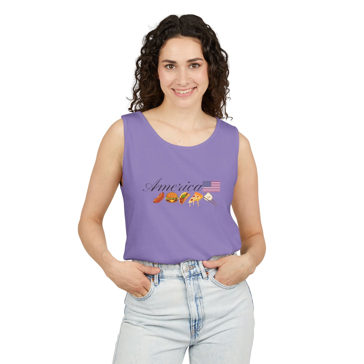 Celebrate diversity we are all american fourth of july tank purple 