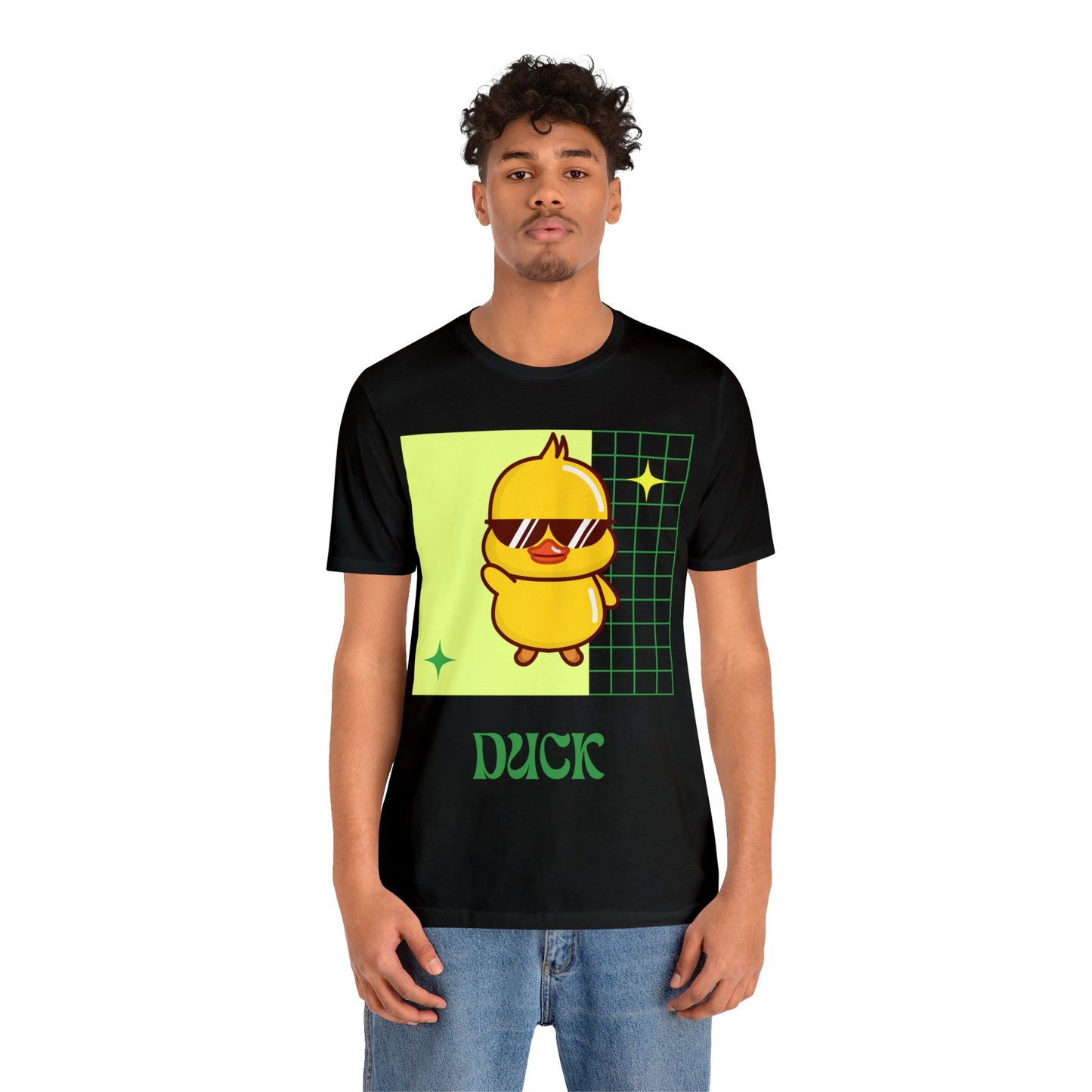 Black Cute Duck Graphic T-Shirt styled with everyday essentials, proving game-day fashion is versatile beyond the stadium.