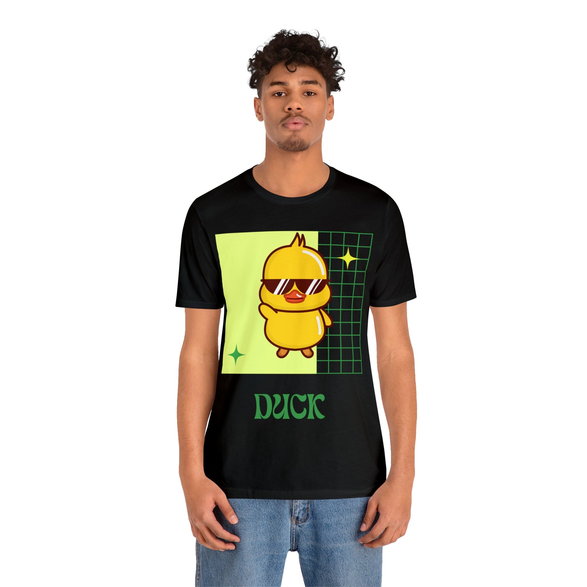 Black Cute Duck Graphic T-Shirt styled with everyday essentials, proving game-day fashion is versatile beyond the stadium.