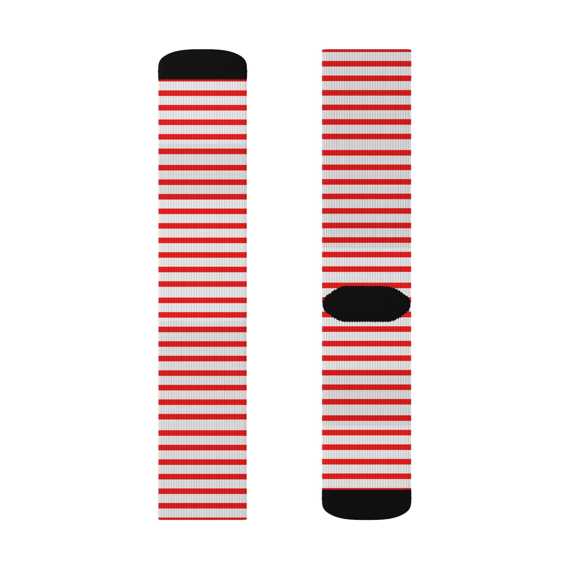 Bold Fourth of July ankle socks with a striking red and white striped design—perfect for adding festive flair to any outfit