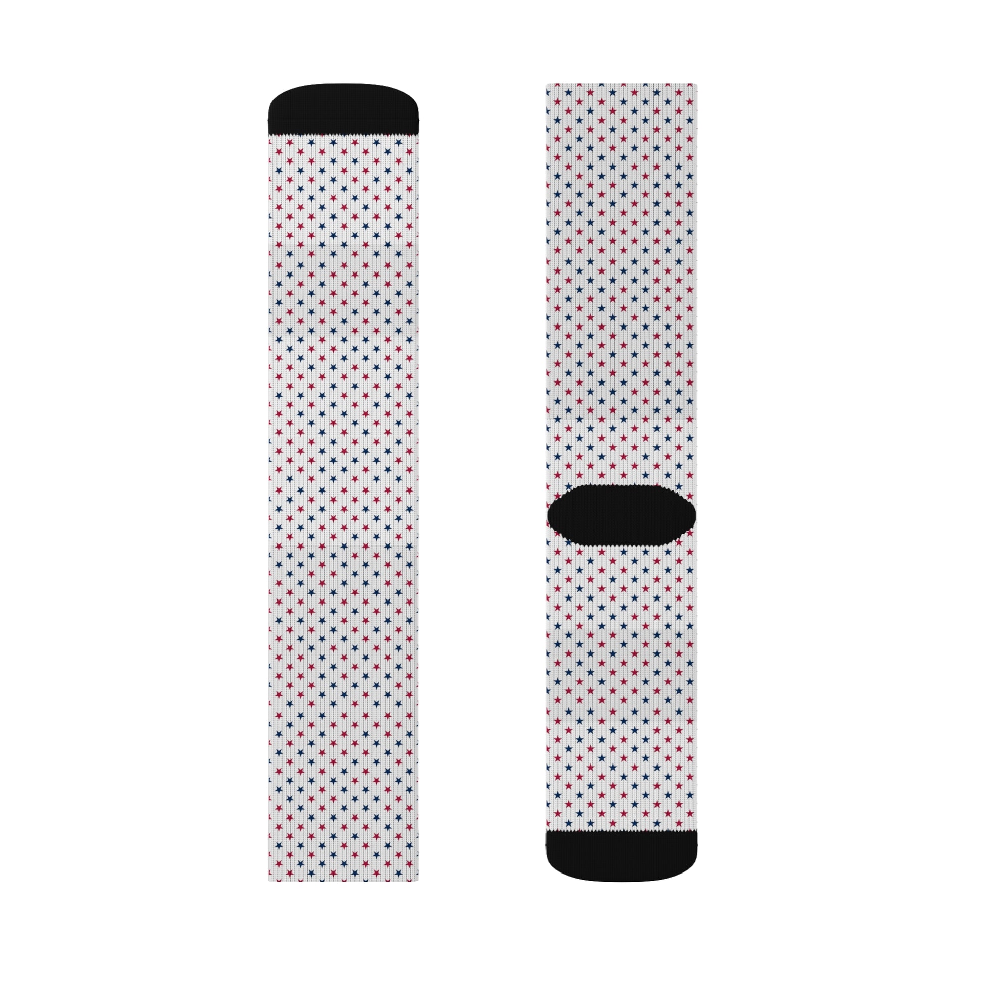 Bold Fourth of July ankle socks with a striking red, white, and blue star design—perfect for adding festive flair to any outfit