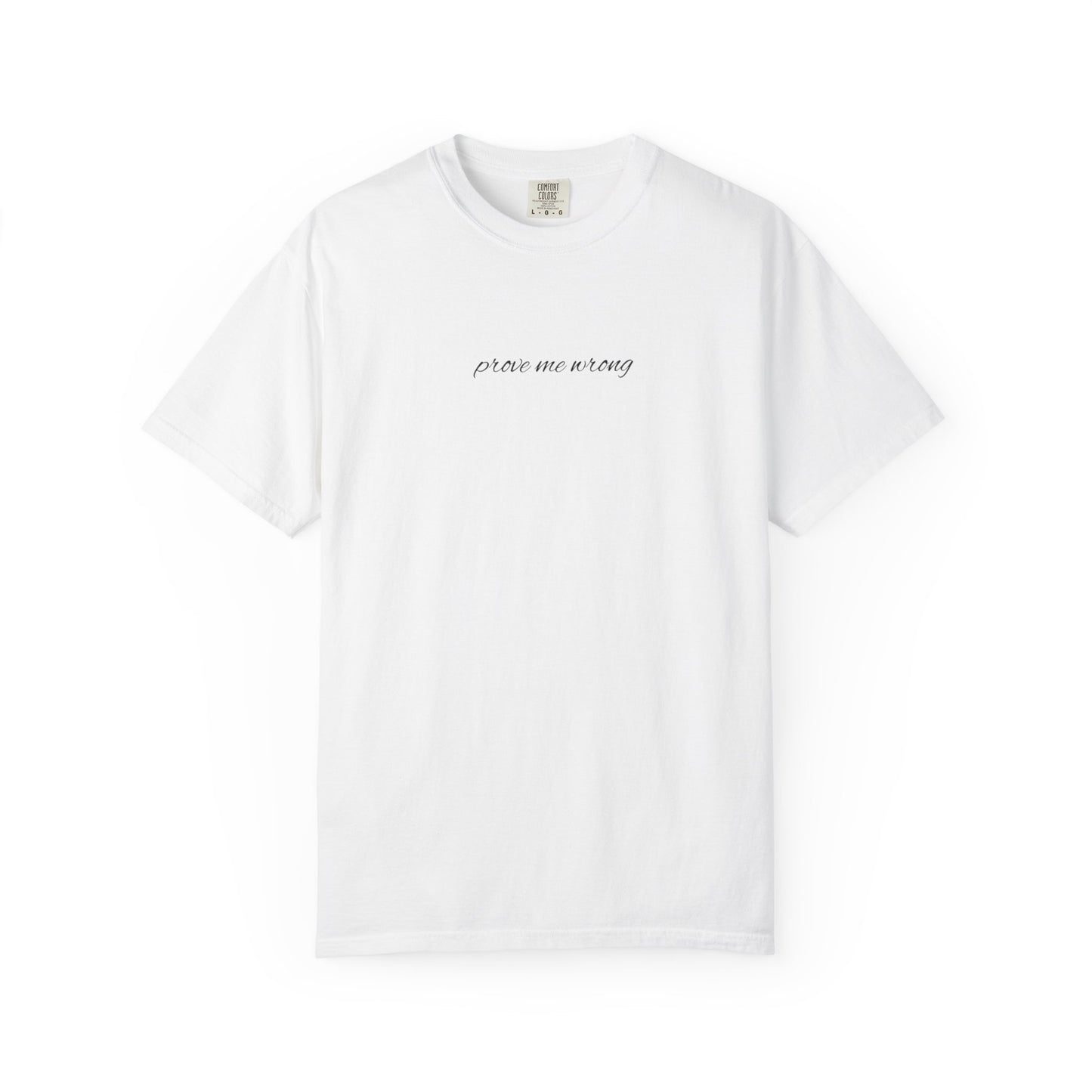 Front and back view of white college football tee with spicy opinion graphics in black text for game day style.