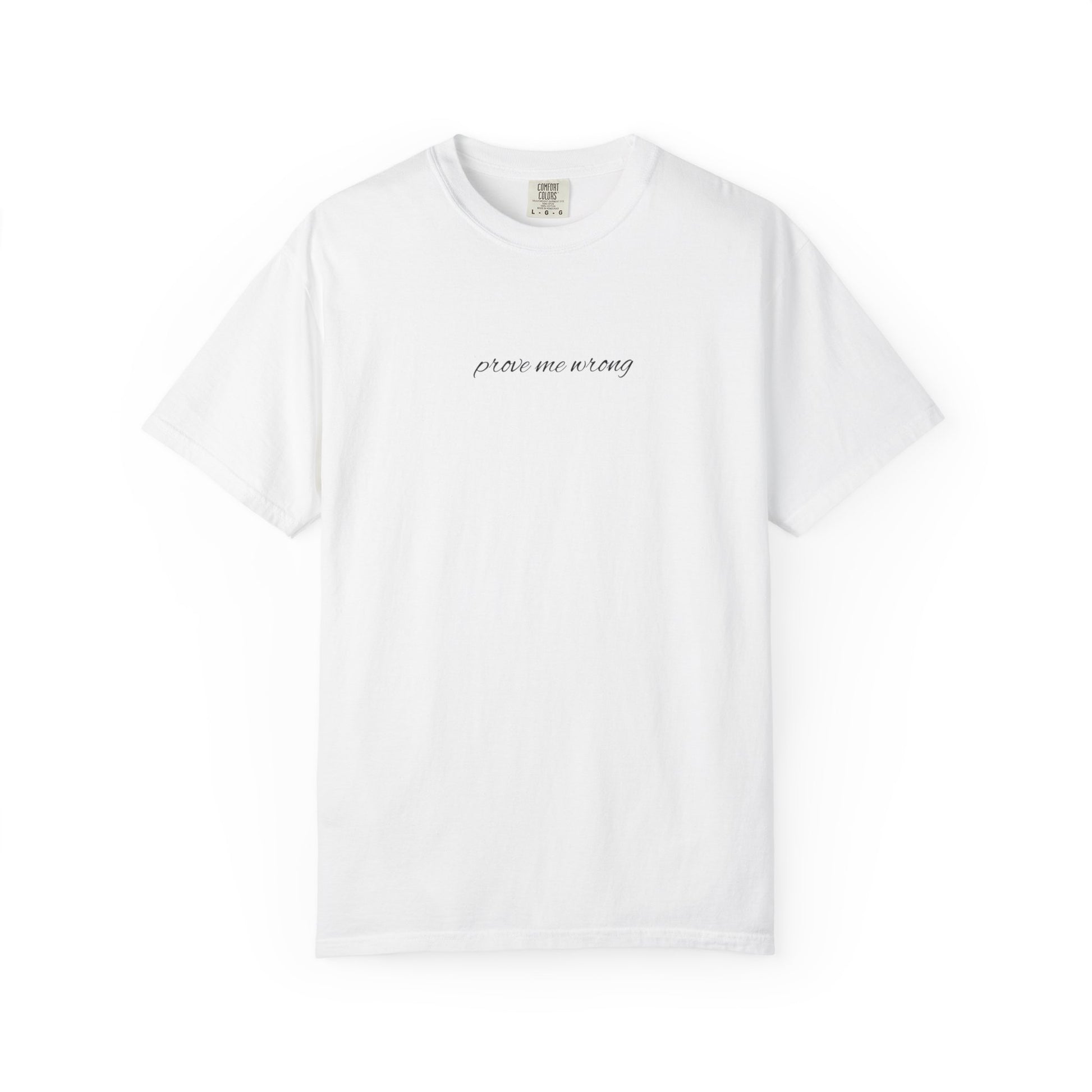 Front and back view of white college football tee with spicy opinion graphics in black text for game day style.