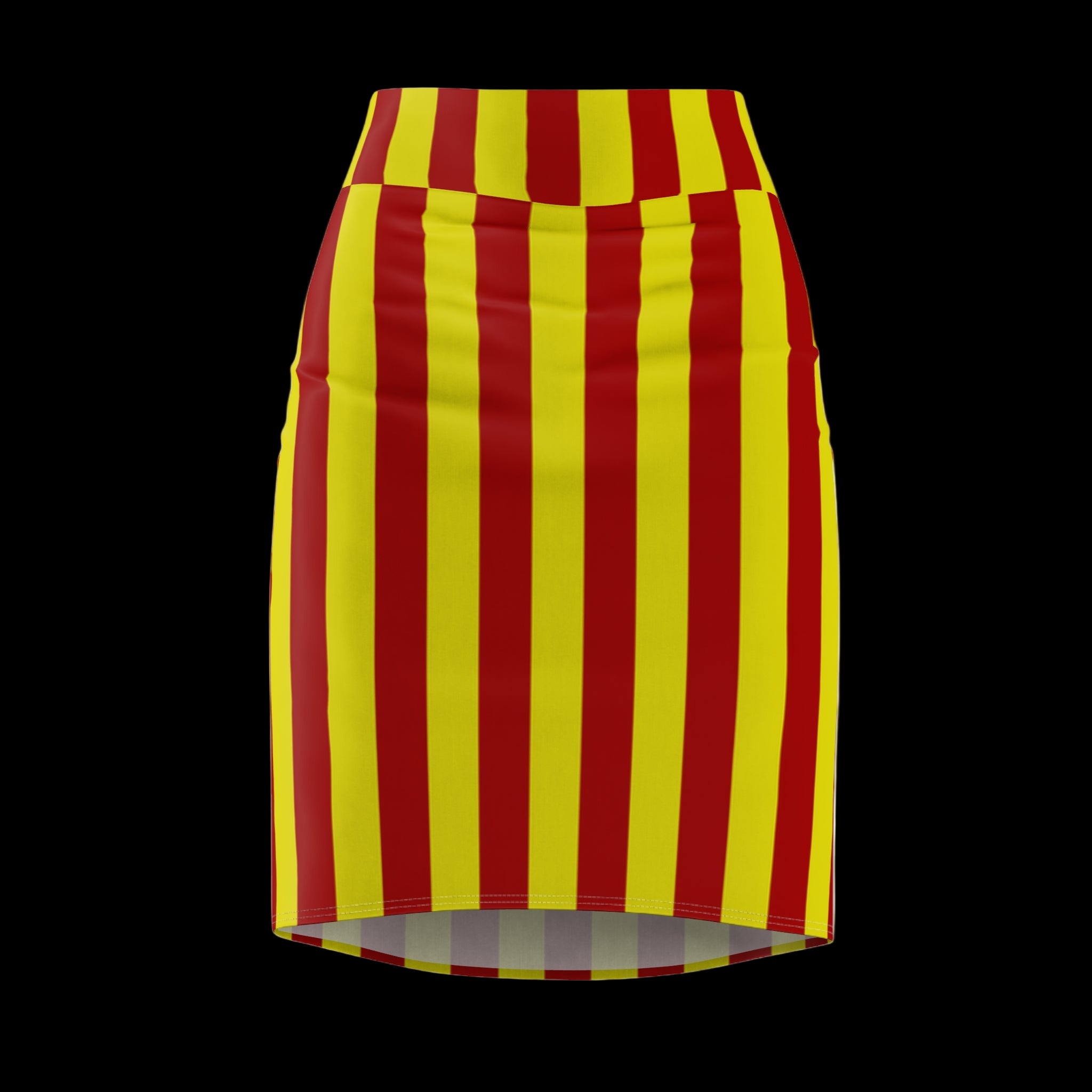 Crimson and gold striped skirt styled for USC gameday girls—retro-inspired, flowy, and perfect for tailgates or campus strolls