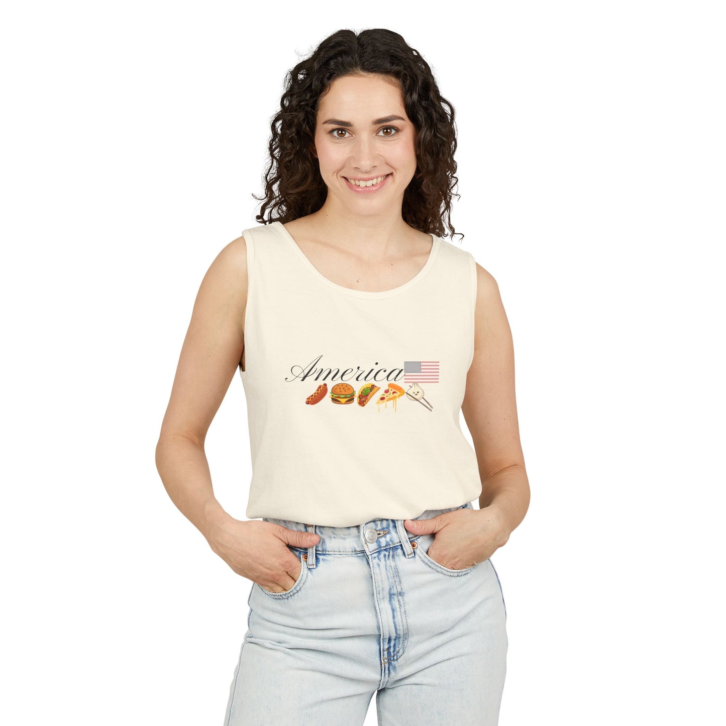 Fun foodie fourth of july tank celebrate diversity 