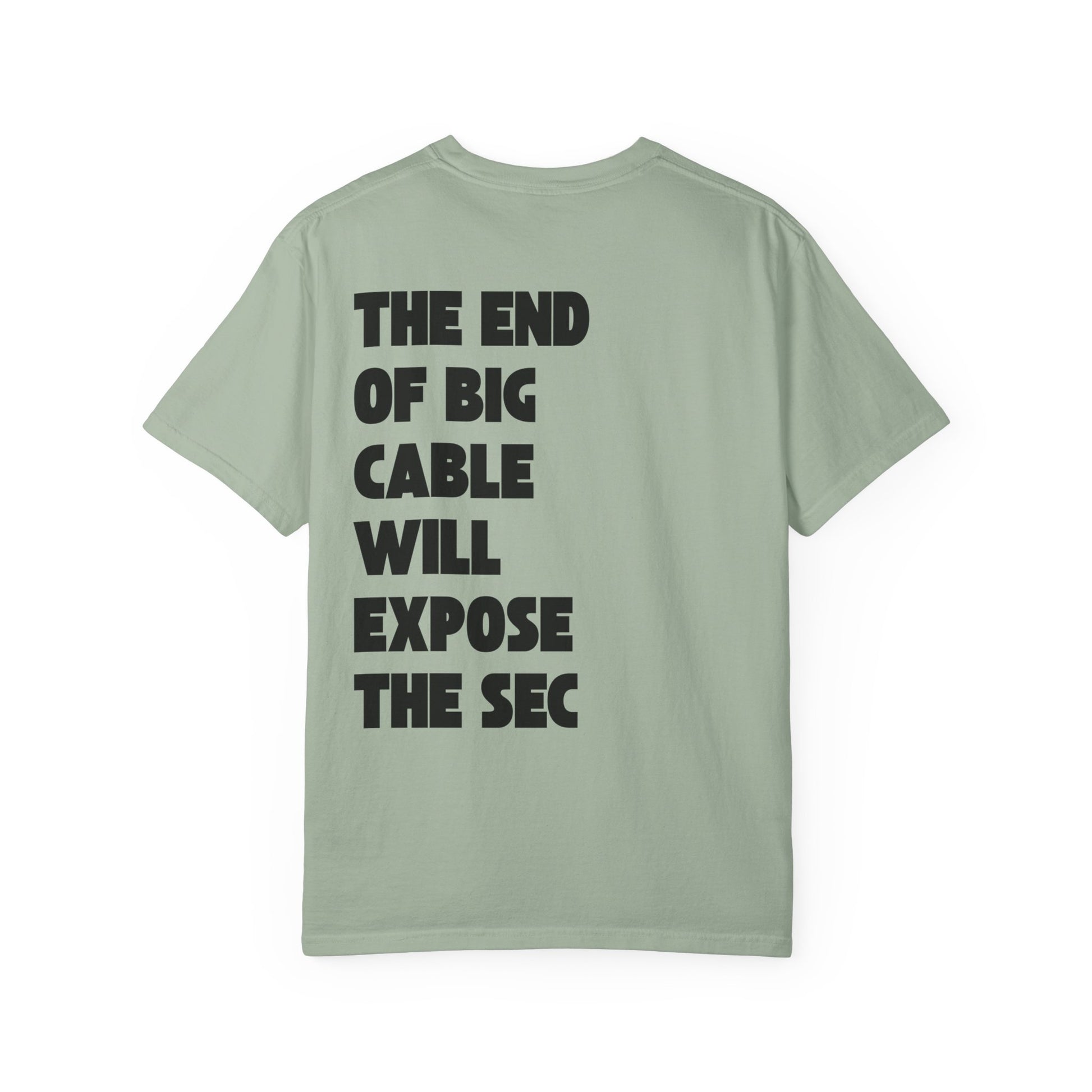 Close-up of Hot Take Tee fabric and printed text showing bold opinion graphics and soft cotton texture.