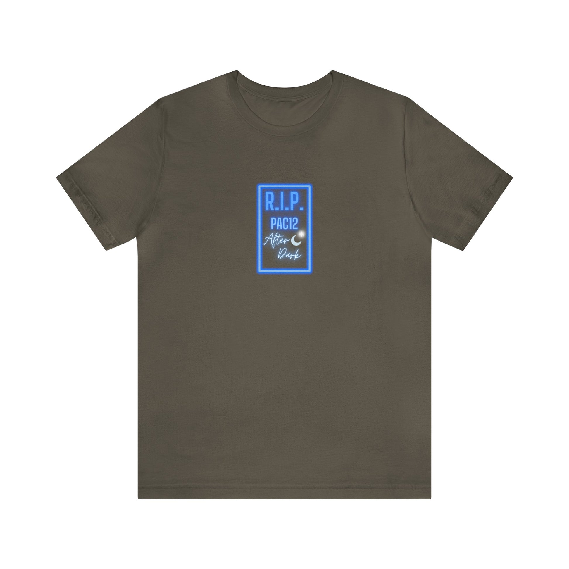 OG Pac-12 Legacy T-Shirt in army green, featuring bold lettering celebrating the legendary Conference of Champions.
