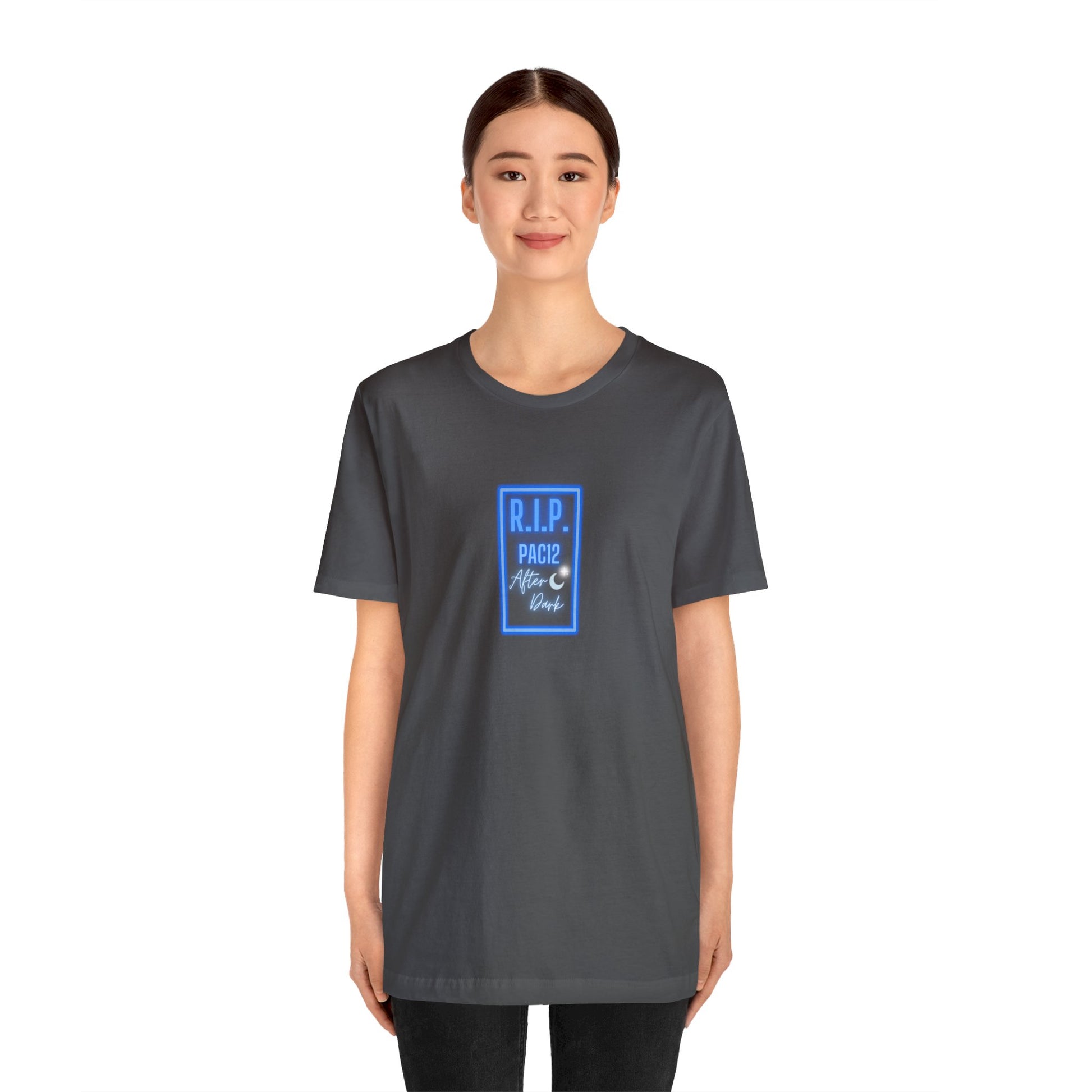 OG Pac-12 Legacy T-Shirt in asphalt gray, honoring the golden era of Pac-12 athletics with nostalgic design.