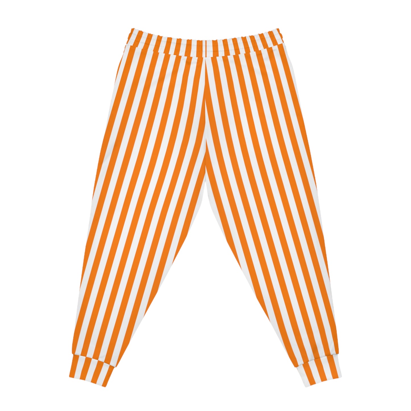 Back view of black joggers with bold orange side stripes—cozy fit perfect for Corvallis tailgates and holiday lounging