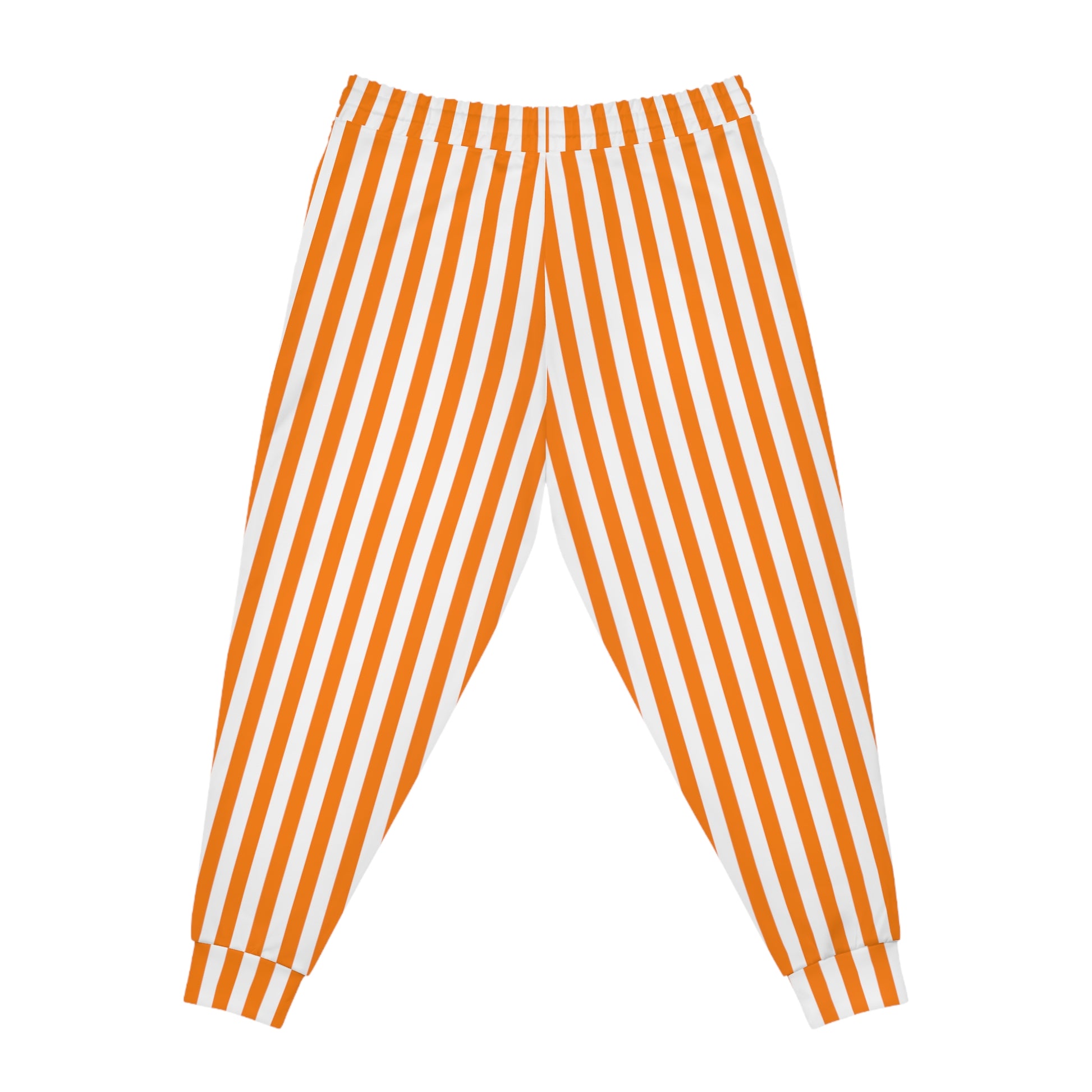 Back view of black joggers with bold orange side stripes—cozy fit perfect for Corvallis tailgates and holiday lounging