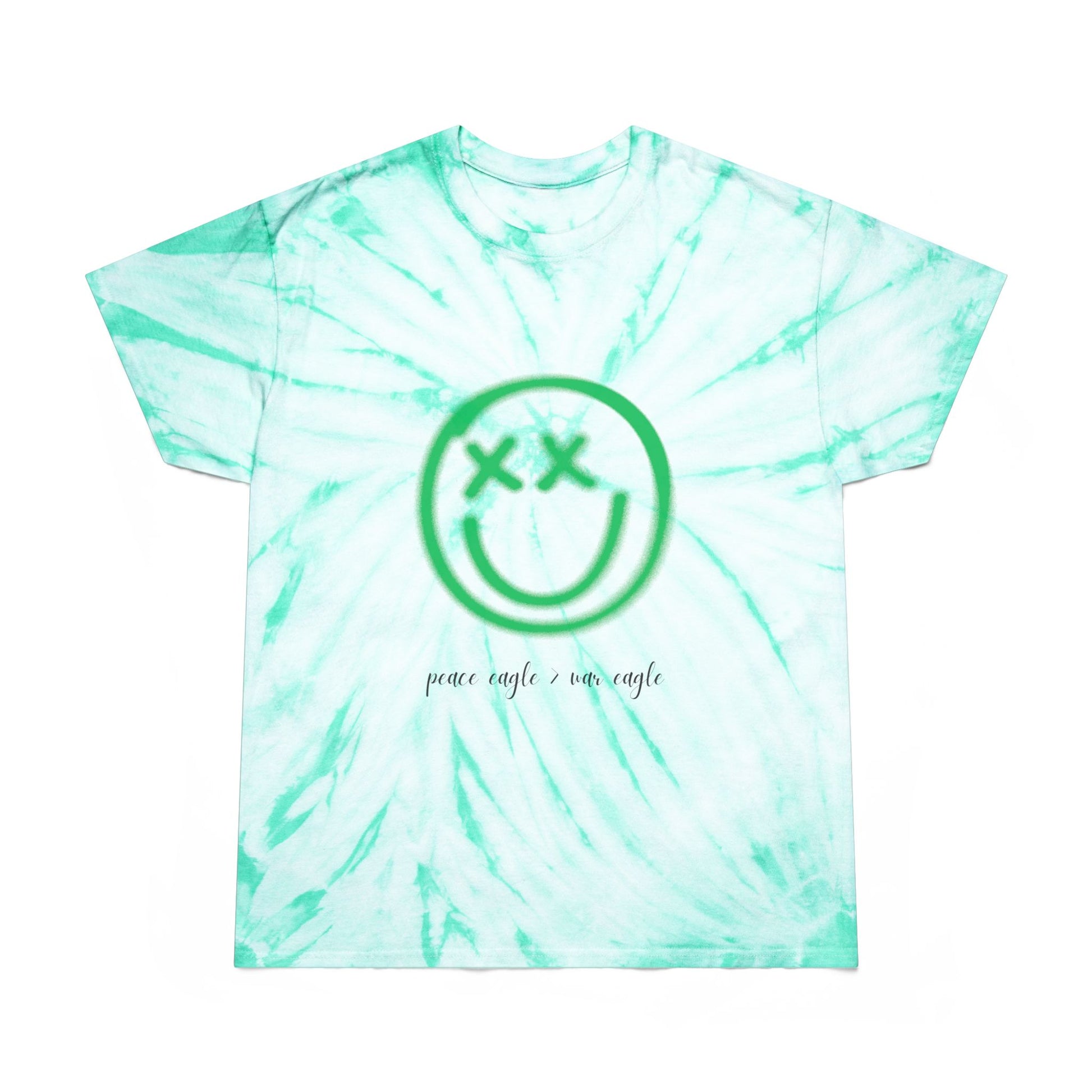 Tie-dye smiley tee with cheeky rivalry message, perfect for Oregon fans who love bold game day fashion and SEC shade.