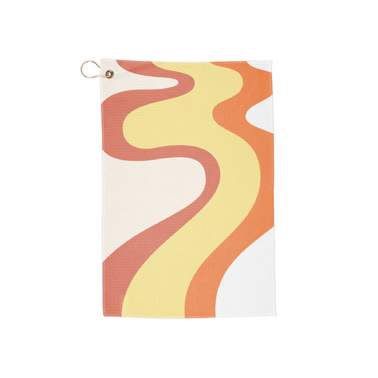 A psychedelic swirl of retro rainbow hues, bringing vintage energy to every golf game. Eye-catching, ultra-absorbent, and ready for action