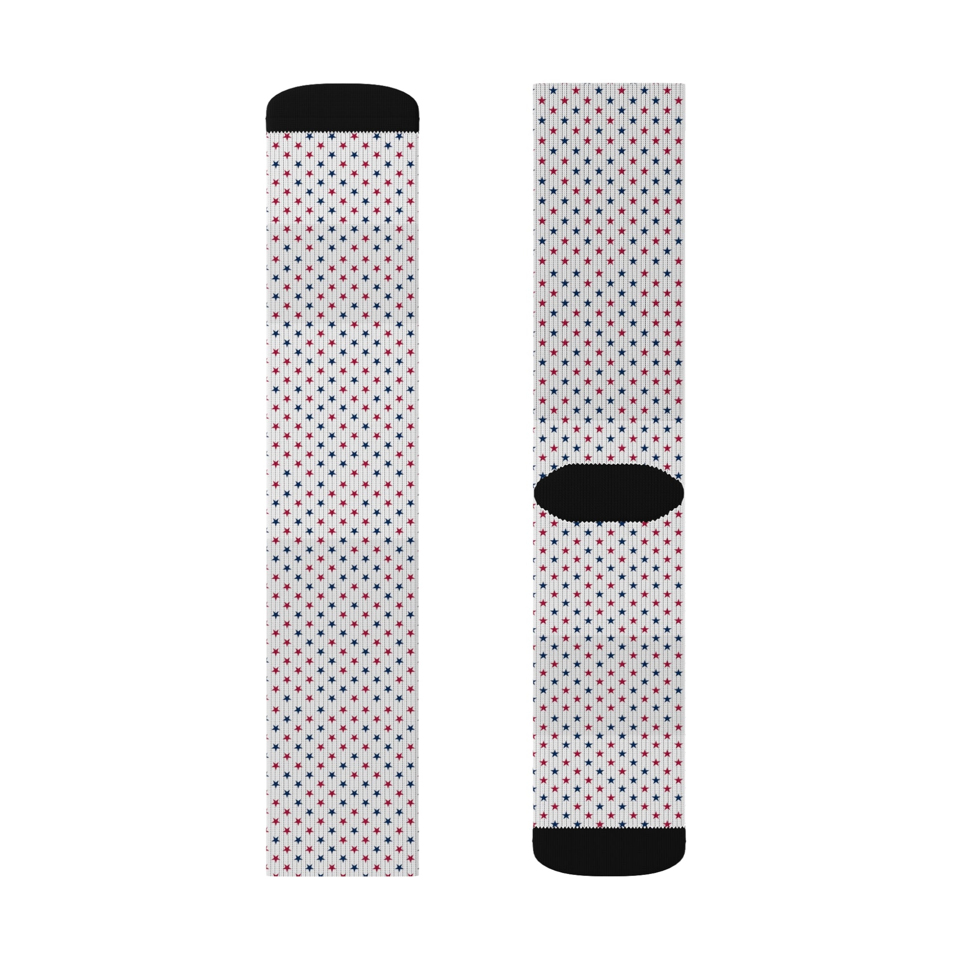 Vibrant Independence Day socks featuring bold red, white, and blue stars—fun, colorful, and full of patriotic spirit.