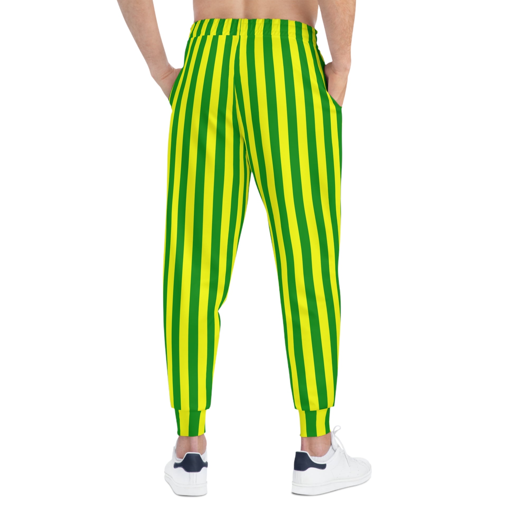 Yellow & Green Gameday Joggers paired with a hoodie for an everyday outfit that blends school pride with relaxed comfort.