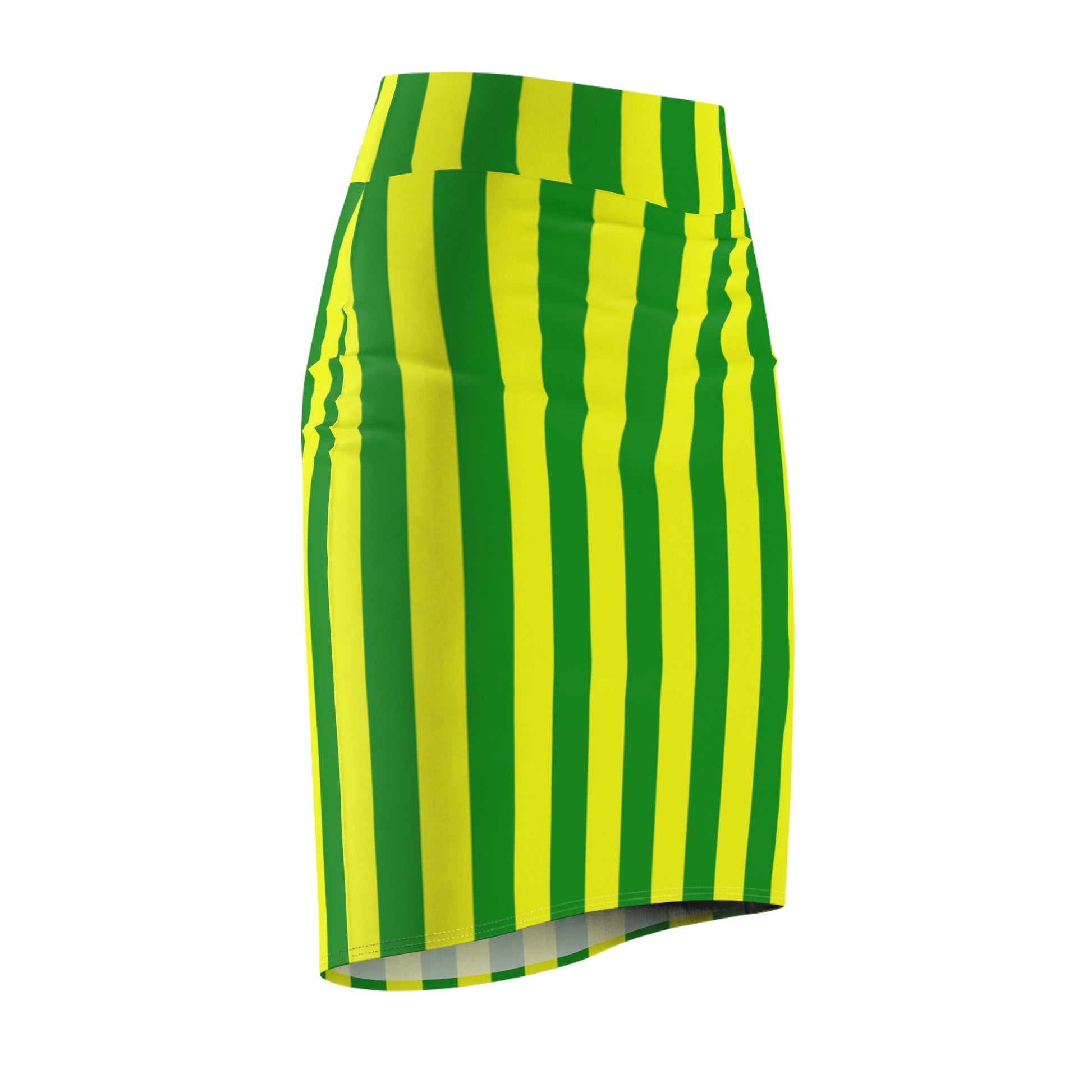 Yellow & Green Striped Gameday Skirt worn at a tailgate, pairing effortlessly with casual game-day essentials.